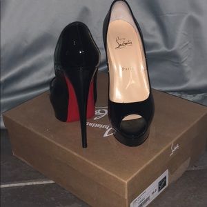 Slightly used Lady peep heels.